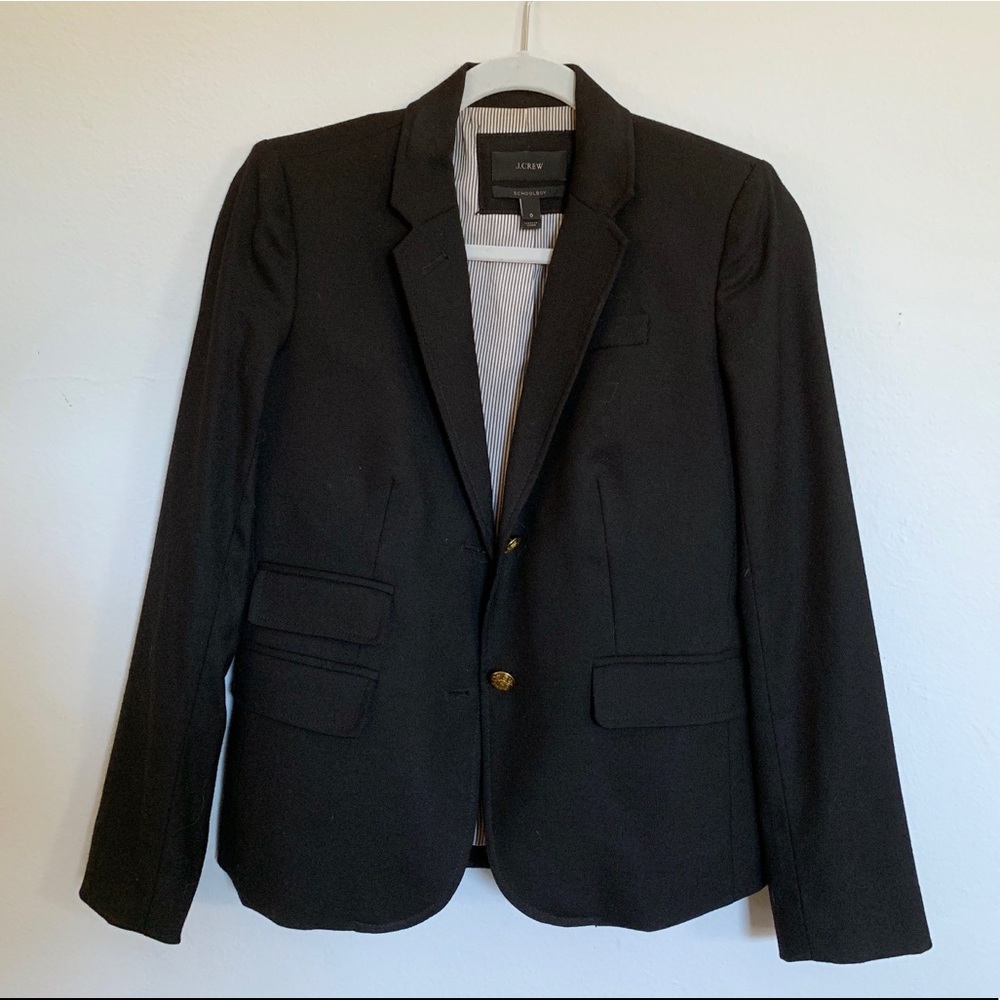 Original J. Crew Black Schoolboy Blazer